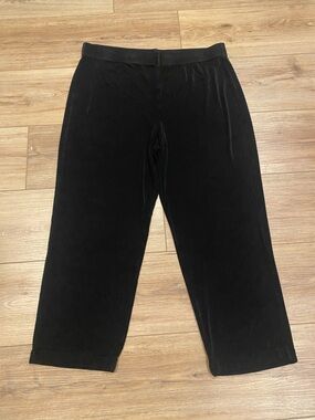 Chico’s Travelers Black Ankle Pants Sz Large